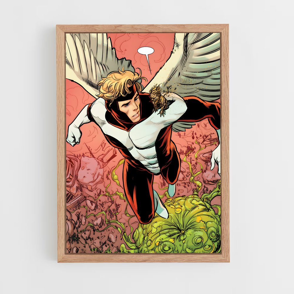 ap-angel x-men-5 cadre Bois clair