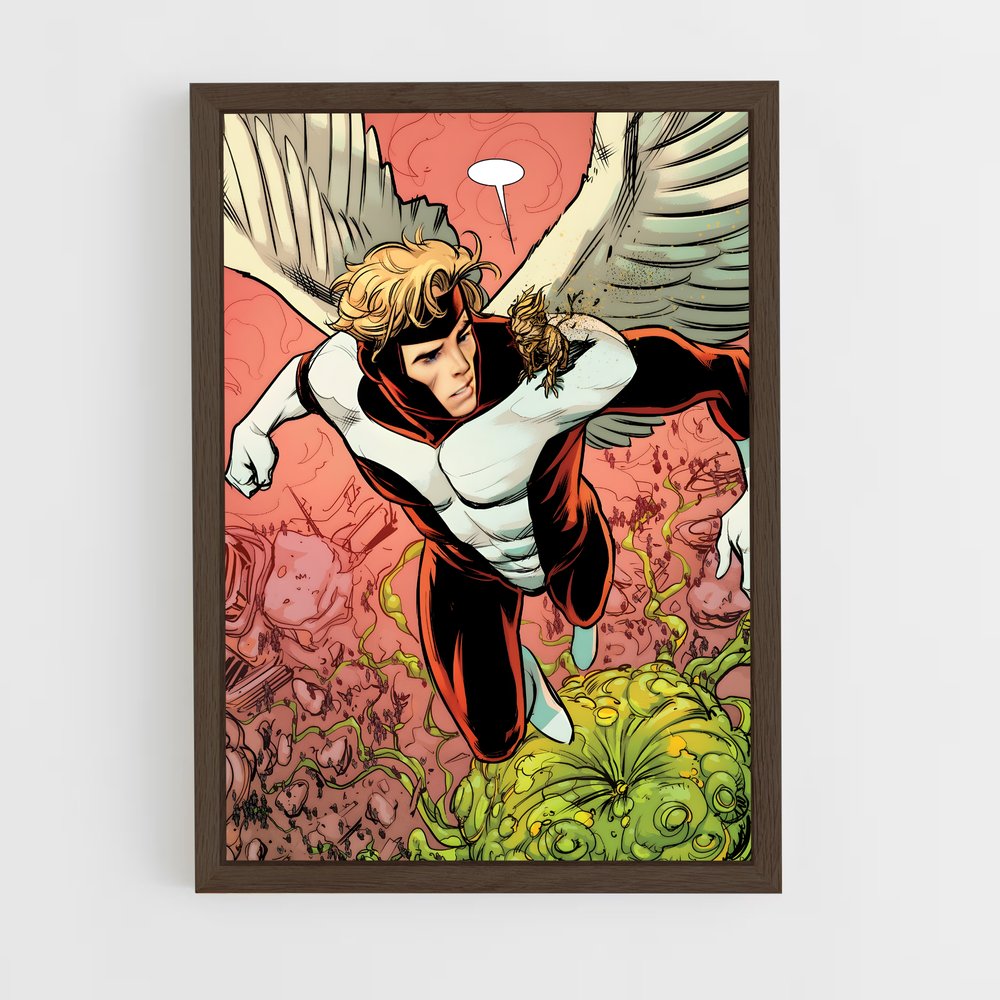 ap-angel x-men-5 cadre Bois foncé