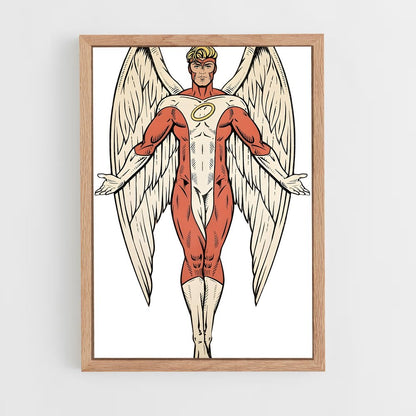 ap-angel x-men-6 cadre Bois clair