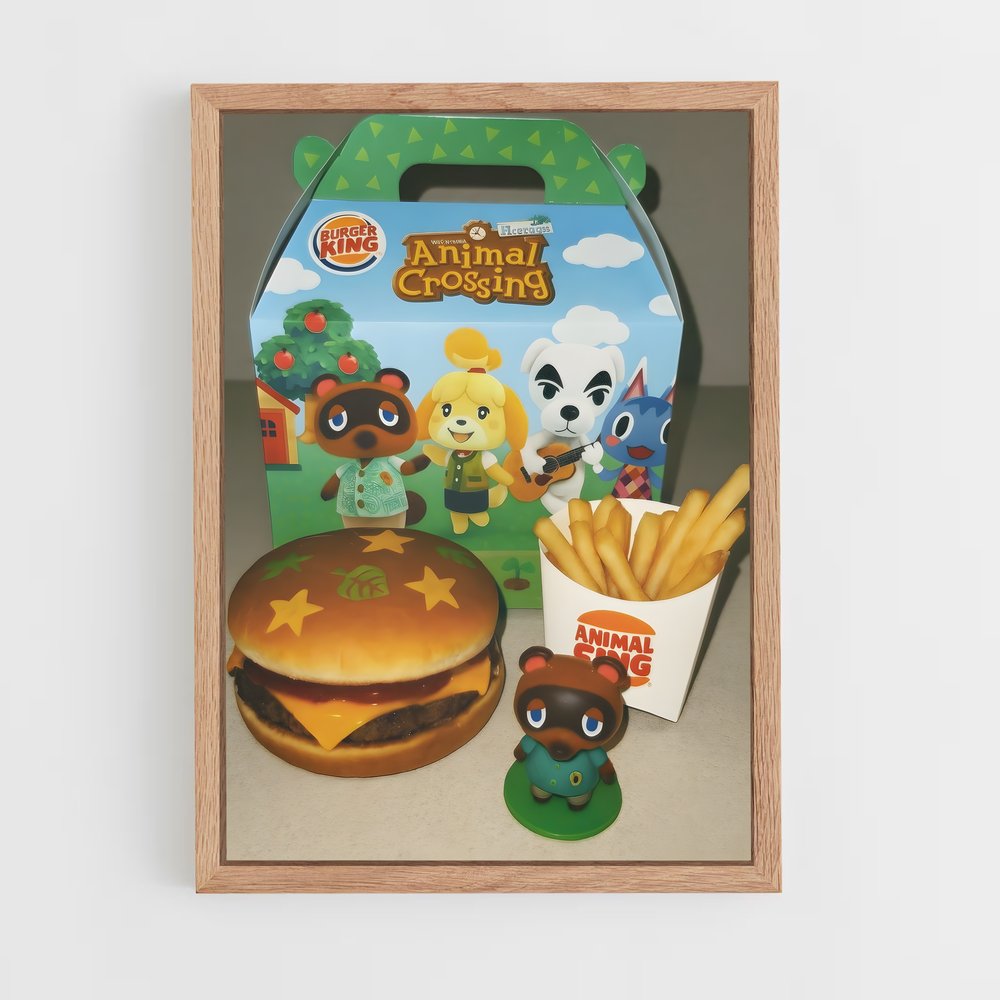 ap-animal crossing-1 cadre Bois clair