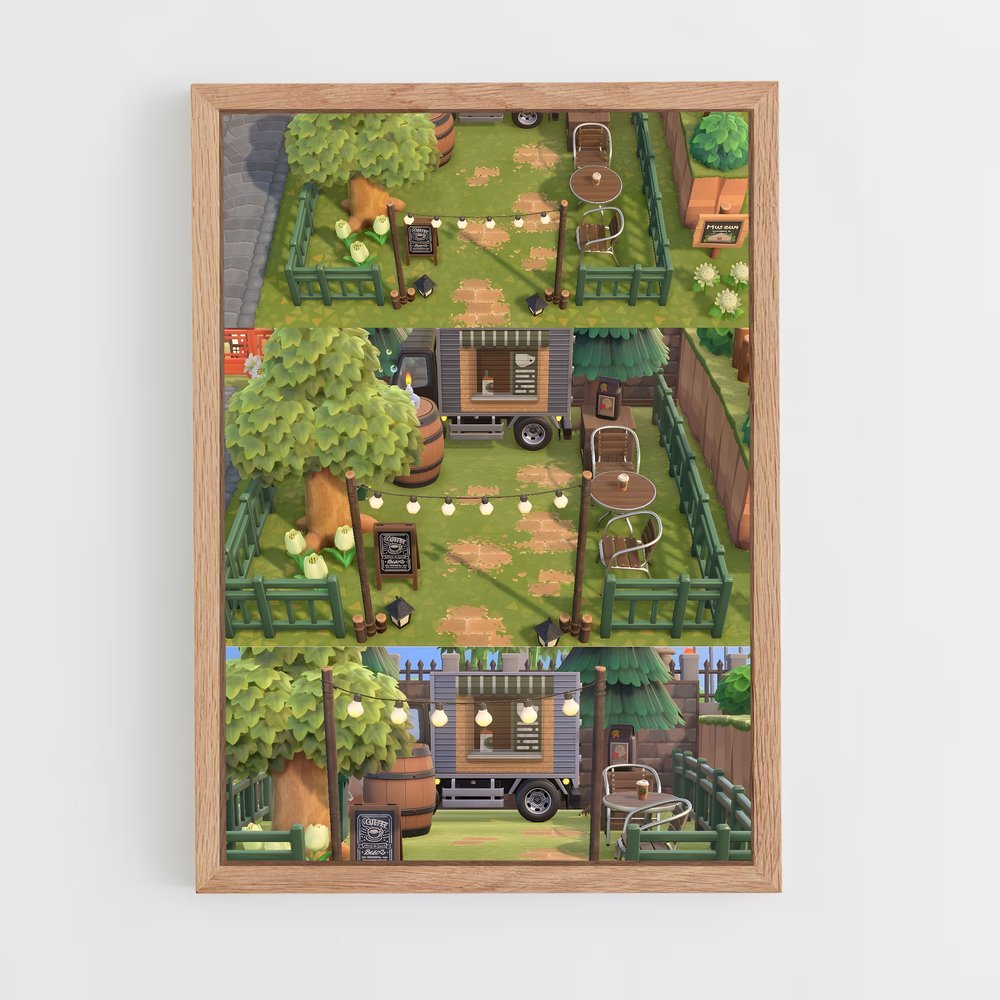 ap-animal crossing-2 cadre Bois clair