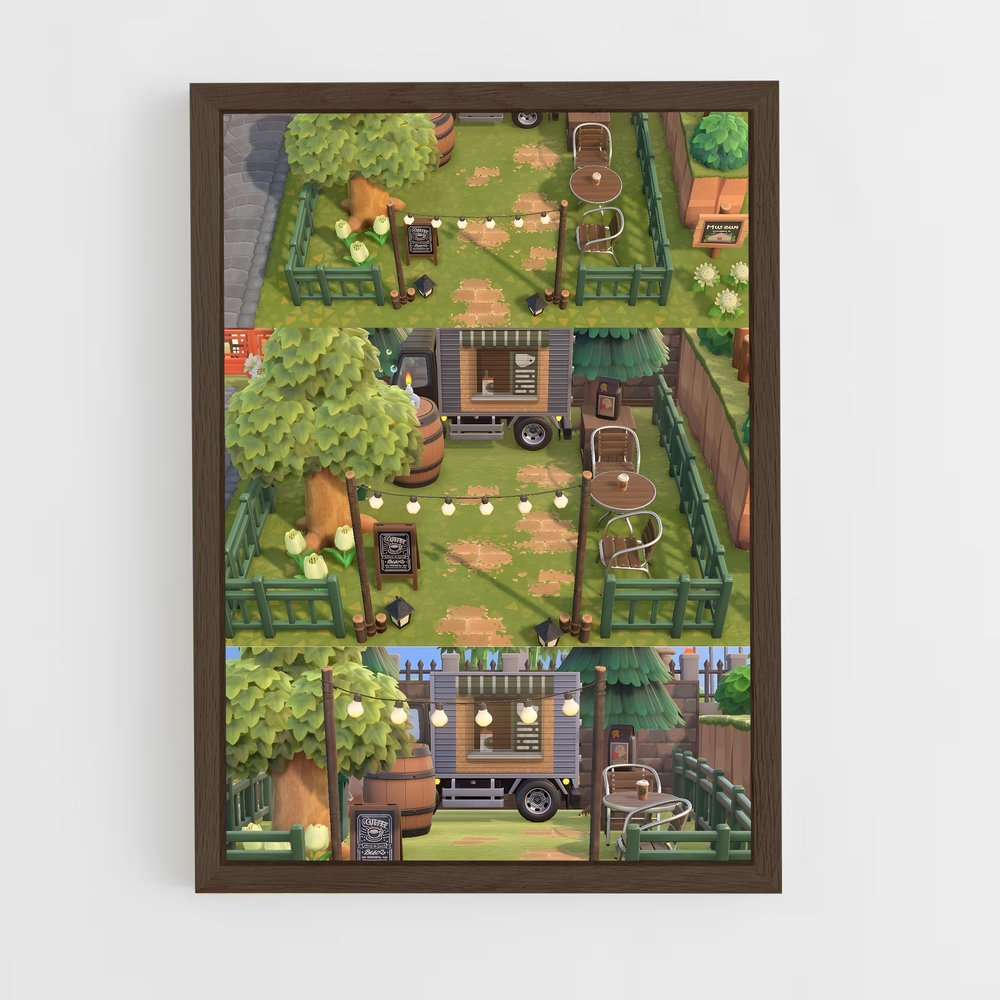 ap-animal crossing-2 cadre Bois foncé
