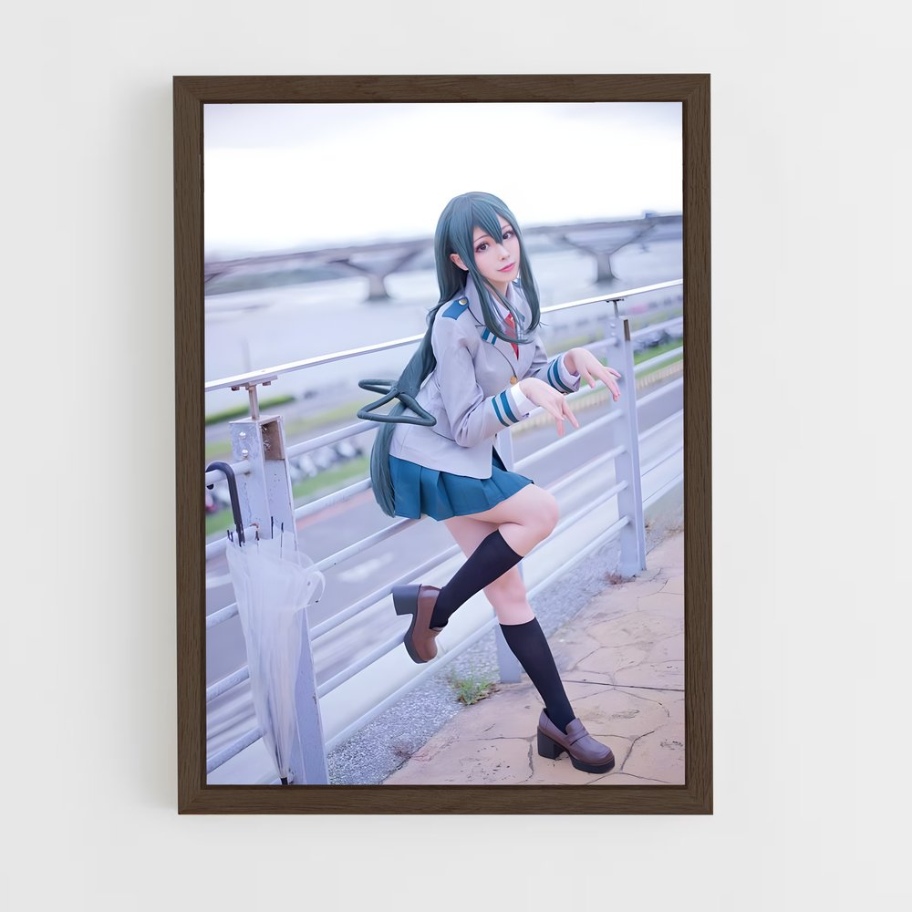 ap-anime cosplay-1 cadre Bois foncé