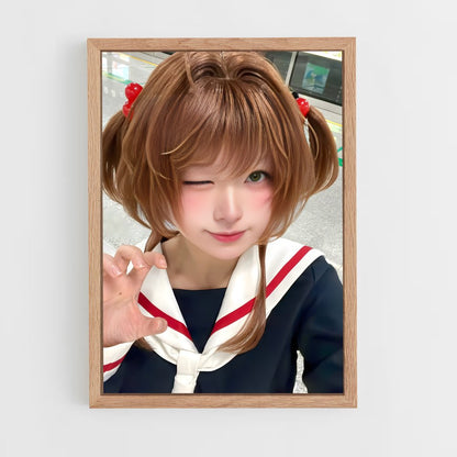 ap-anime cosplay-4 cadre Bois clair