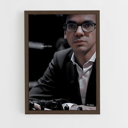 ap-anish giri-2 cadre Bois foncé