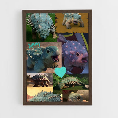 ap-ankylosaurus-5 cadre Bois foncé