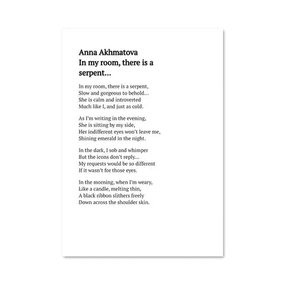 Poster Vers d'Anna