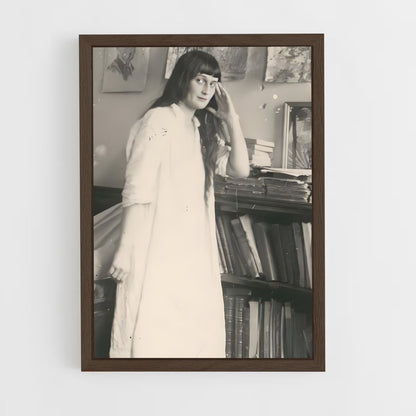 ap-anna akhmatova-1 cadre Bois foncé