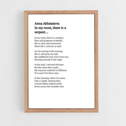ap-anna akhmatova-2 cadre Bois clair