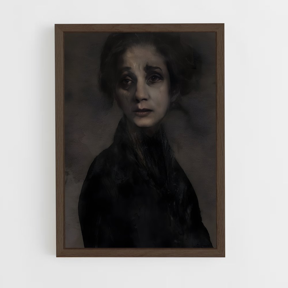 ap-anna akhmatova-3 cadre Bois foncé