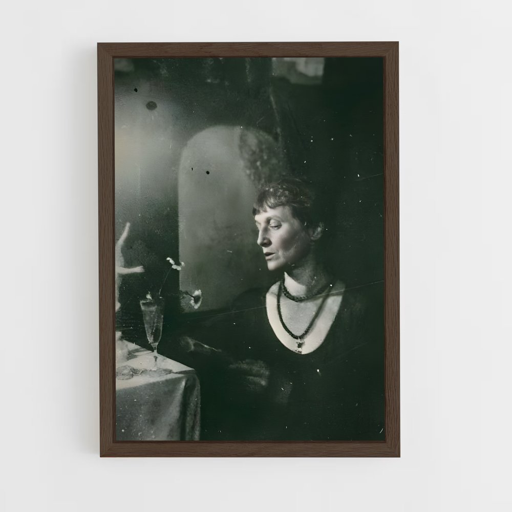ap-anna akhmatova-4 cadre Bois foncé