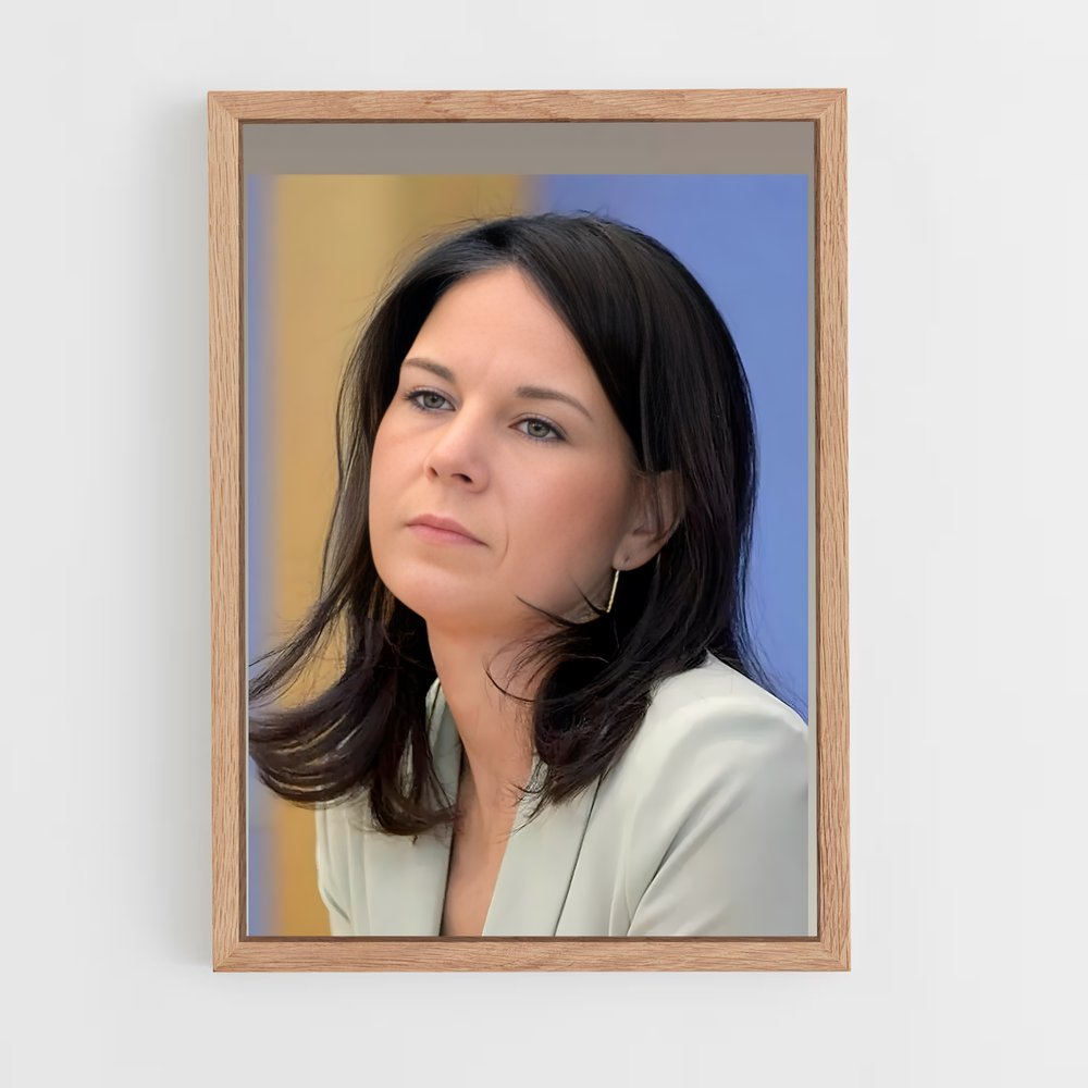 ap-annalena baerbock-4 cadre Bois clair