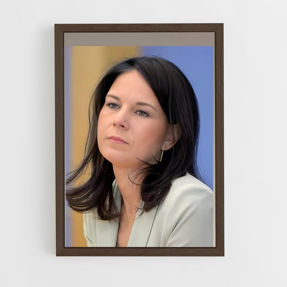 ap-annalena baerbock-4 cadre Bois foncé