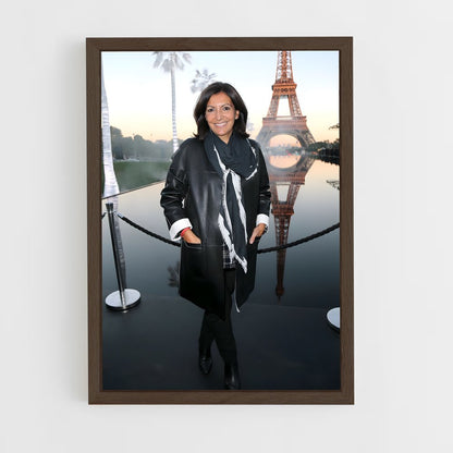 ap-anne hidalgo-6 cadre Bois foncé