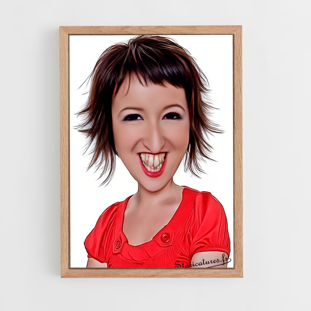 ap-anne roumanoff-2 cadre Bois clair