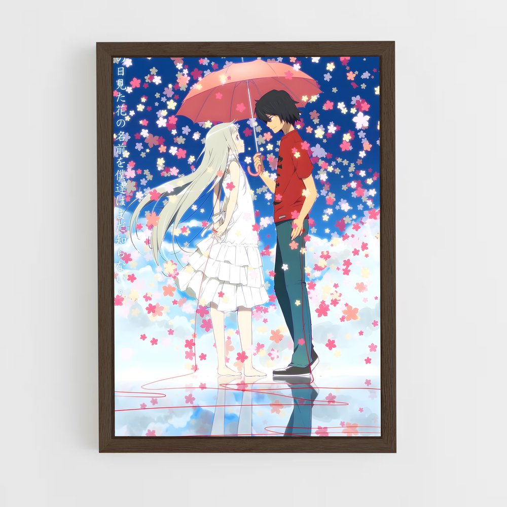 ap-anohana-10 cadre Bois foncé