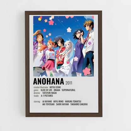 ap-anohana-3 cadre Bois foncé