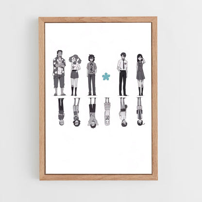ap-anohana-4 cadre Bois clair