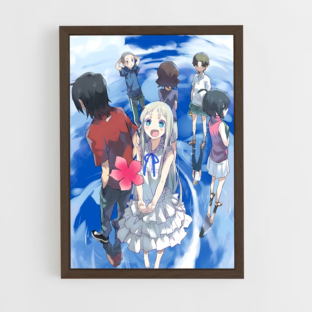 ap-anohana-5 cadre Bois foncé