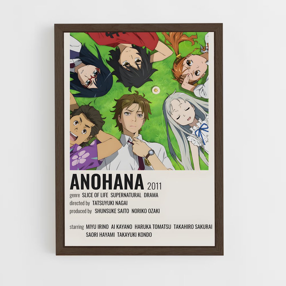 ap-anohana-8 cadre Bois foncé