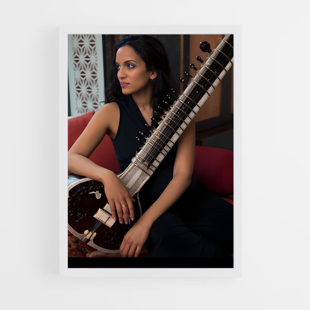 ap-anoushka shankar-2 cadre Blanc