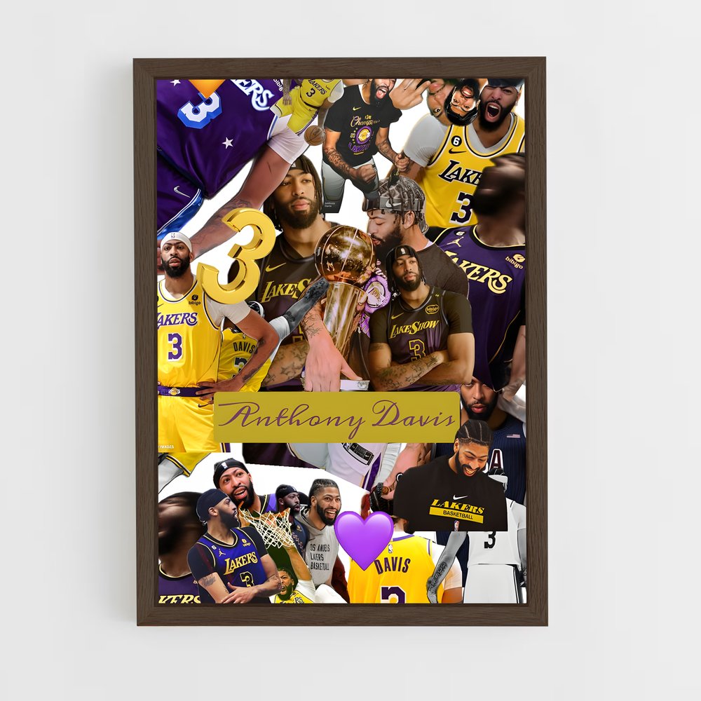 ap-anthony davis-6 cadre Bois foncé