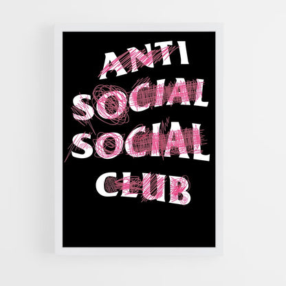 ap-anti social social club-6 cadre Blanc