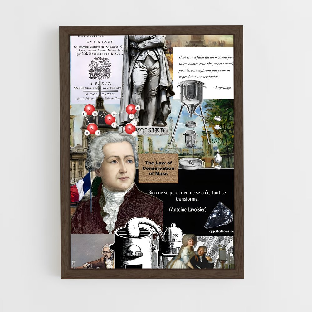 ap-antoine lavoisier-4 cadre Bois foncé