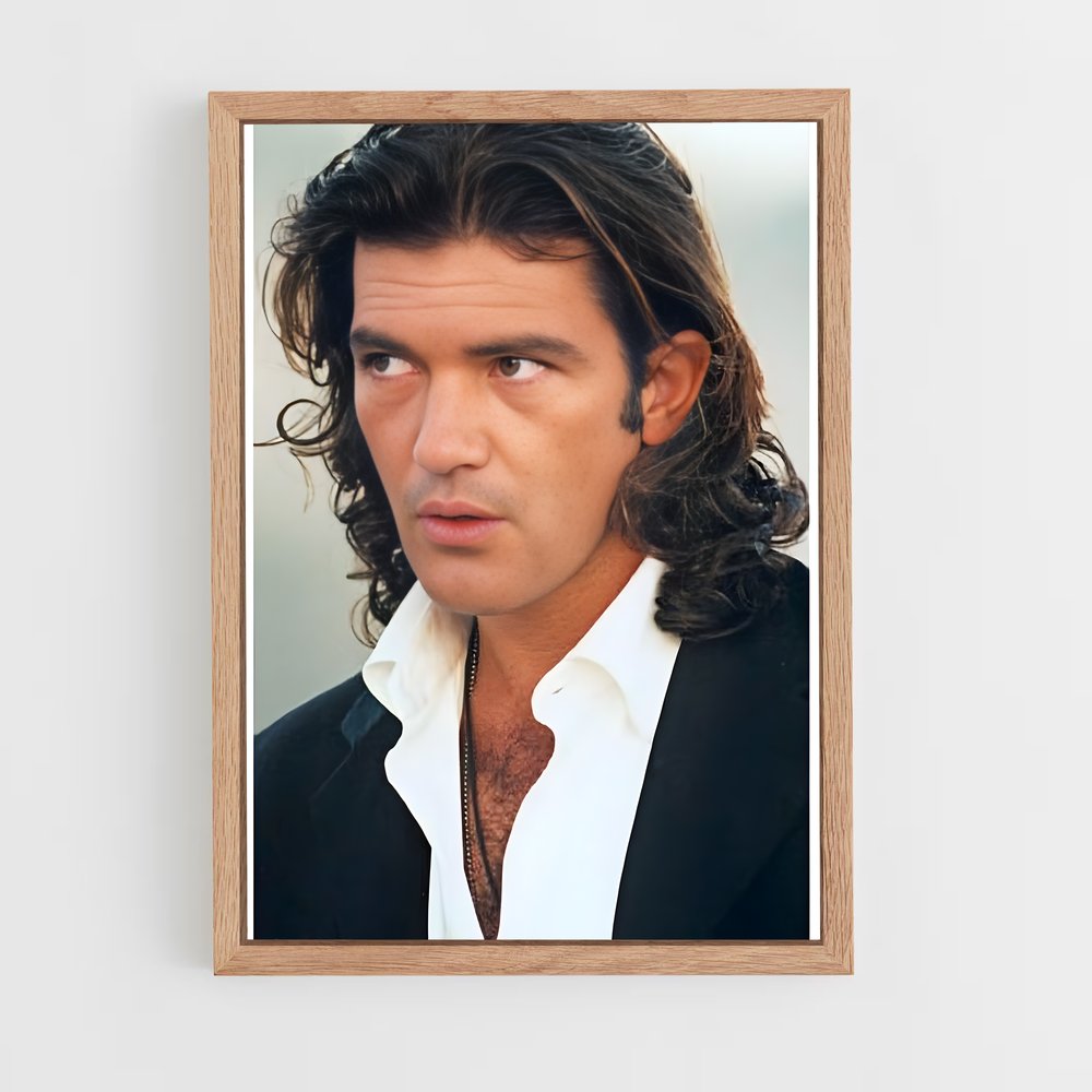 ap-antonio banderas-3 cadre Bois clair