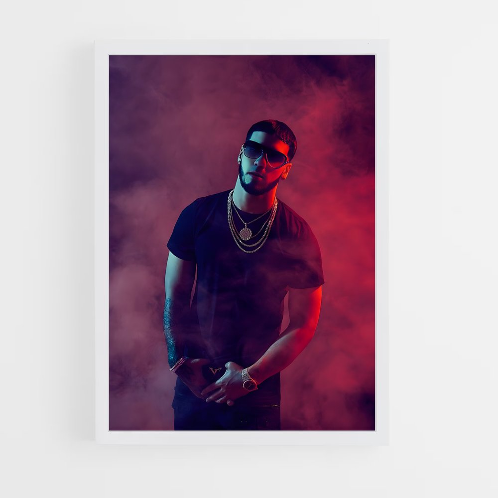 ap-anuel aa-8 cadre Blanc