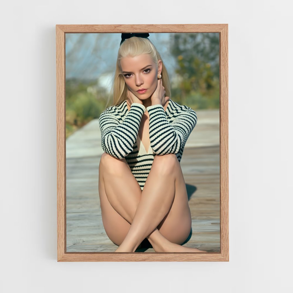 ap-anya taylor-joy-6 cadre Bois clair
