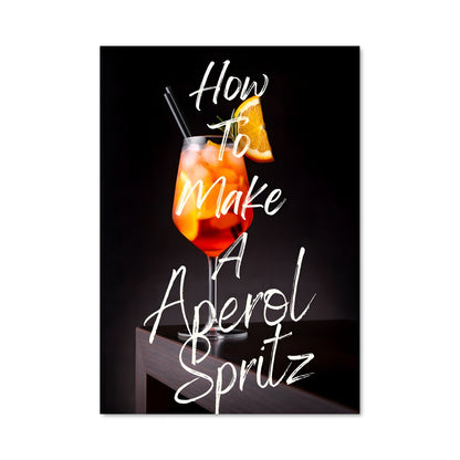 Poster Spritz et Orange