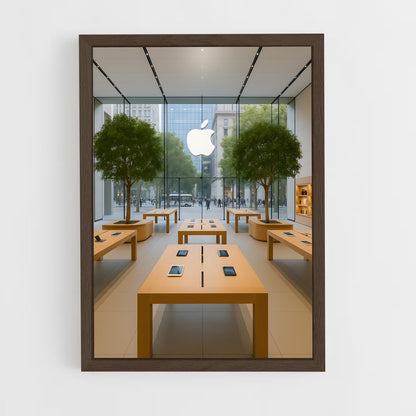 ap-apple-3 cadre Bois foncé
