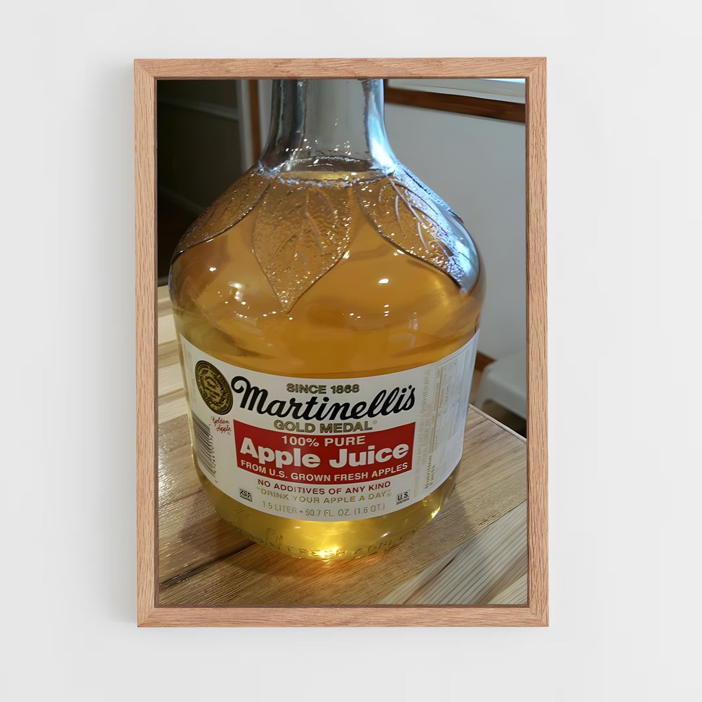 ap-apple juice-1 cadre Bois clair