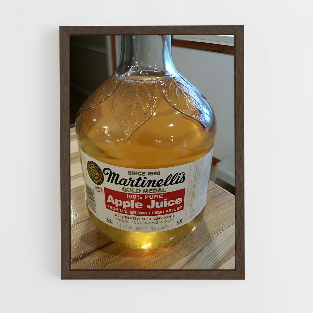 ap-apple juice-1 cadre Bois foncé