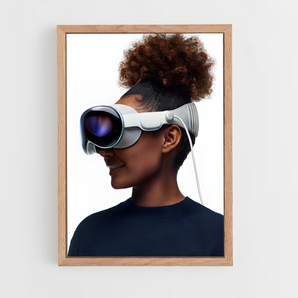 ap-apple vision pro-2 cadre Bois clair