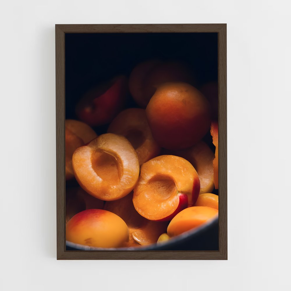 ap-apricot-9 cadre Bois foncé