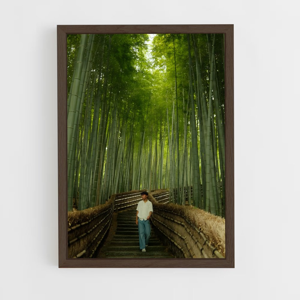 ap-arashiyama bamboo grove-7 cadre Bois foncé
