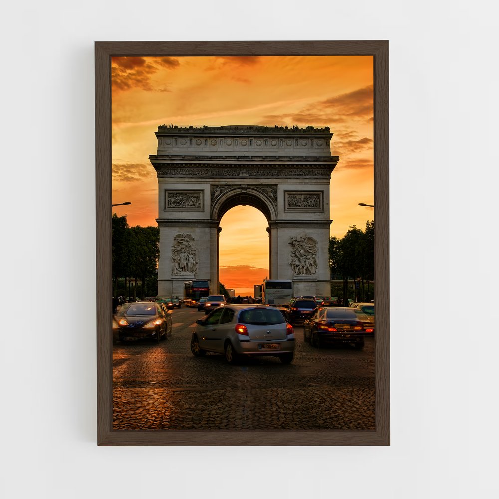 ap-arc de triomphe-3 cadre Bois foncé