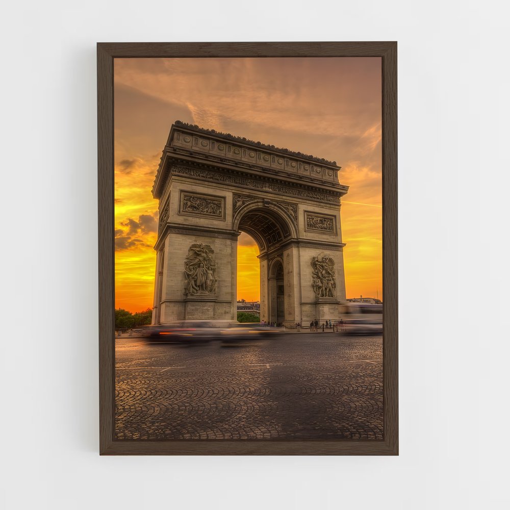 ap-arc de triomphe-4 cadre Bois foncé