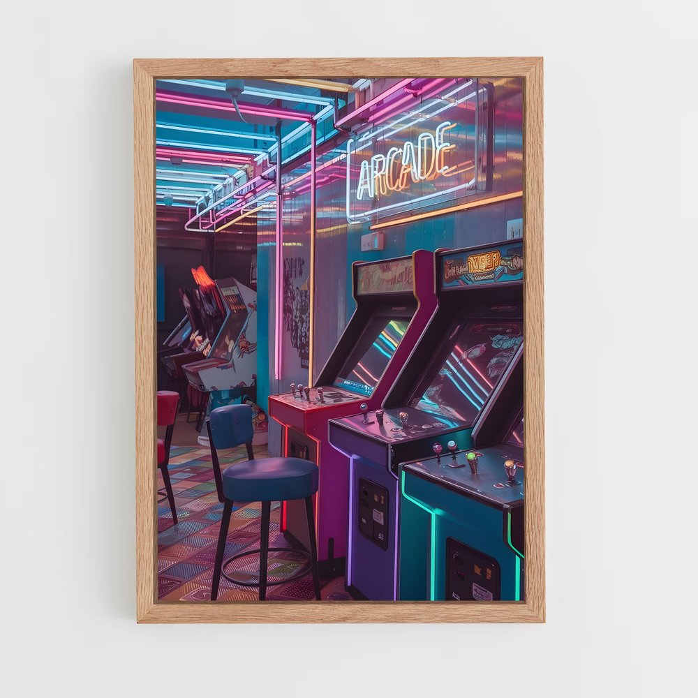ap-arcade machines-2 cadre Bois clair