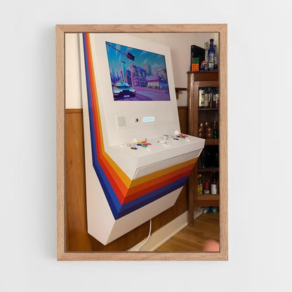 ap-arcade machines-4 cadre Bois clair