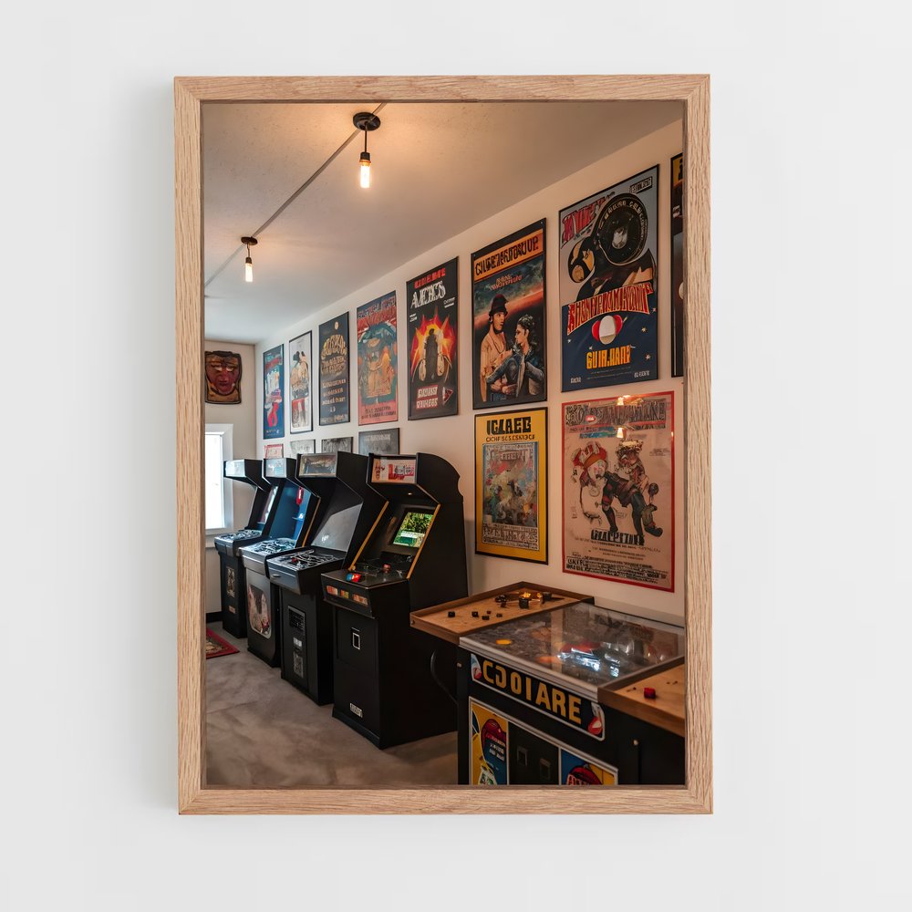 ap-arcade machines-7 cadre Bois clair