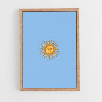 ap-argentina flag-2 cadre Bois clair