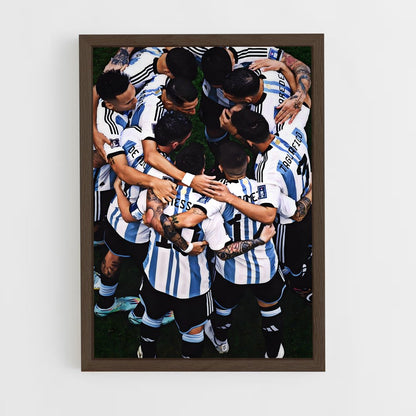 ap-argentina national football team-4 cadre Bois foncé