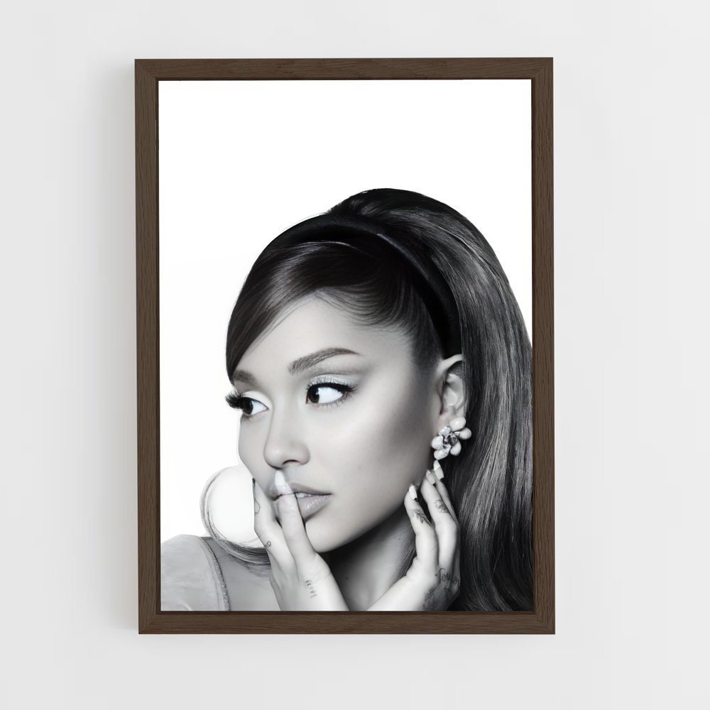 ap-ariana grande-3 cadre Bois foncé