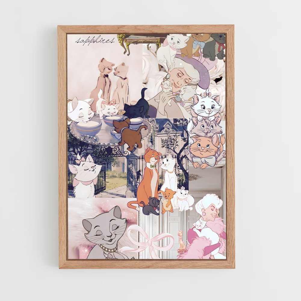 ap-aristocats-1 cadre Bois clair