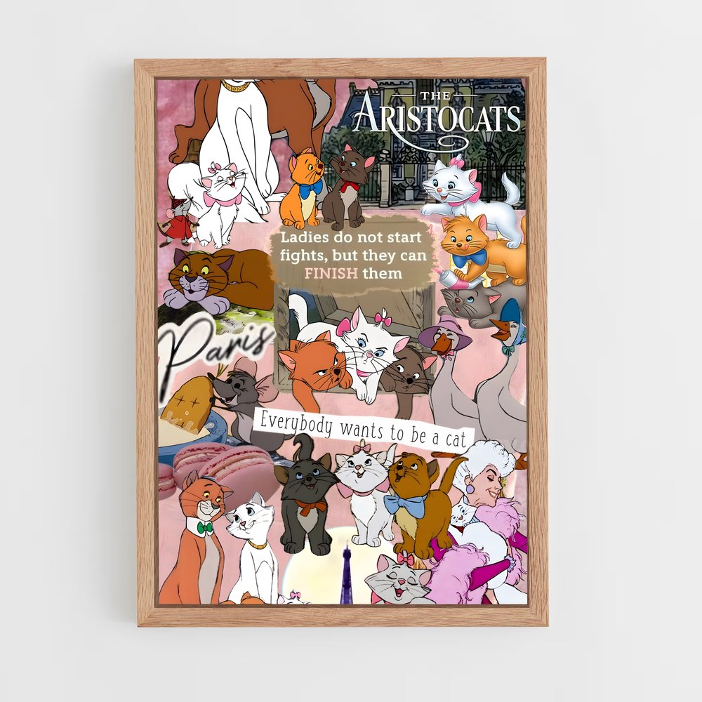 ap-aristocats-3 cadre Bois clair