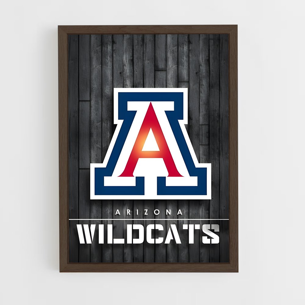 ap-arizona wildcats-2 cadre Bois foncé