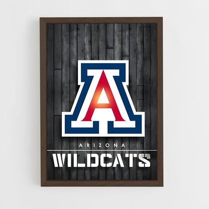 ap-arizona wildcats-2 cadre Bois foncé